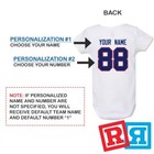 Personalized New York Giants Gerber Baby Onesie   Cotton Custom Bodysuit