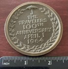 Medallic Art Co  Travels Insurance 100 Year Anniversary 2 5    Coin Medal