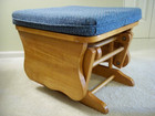 Upholstered Removable Ottoman Footstool Rocker Glider Baby Nursery 20 X 20 X 16