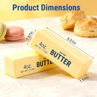 2 Pcs Butter Squishy  Slow Rising Squishy Butter Stick New Giant Realistic Bread