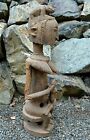 Antique African Dogon Tribe Mother   Child Maternity Statue Wood Figure  Mali