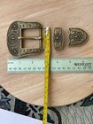 Western Buckle Set 3 Piece Pray Knee Cowboy Buckle Star Cowoy Prayer Buckle 1 5