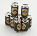 10pc Dollhouse Miniature 1 12 Scale Beer Cans Party Bar Drinks Guinness