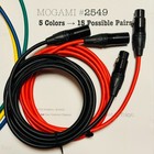 Mogami 2549     2 Pcs 15-color Pair Options     Neutrik Xlr     Select Length