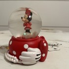Disney Parks Minnie Mouse Red With White Polka Dots Snow Globe  3    -cloudy Water