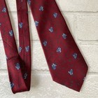 Valentino Men s 100  Silk Neck Tie Red Blue Heart Pattern
