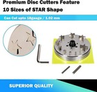 Star Disc Cutter Set Of 10 Punches 5mm To 31mm For Jewelry Dies Ewelry Tools