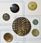 Pre 1940 s Antique Art Deco 16 Pc Celluloid Mixed Carded Lot   Large 2  1 4 Inch