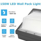 150w-18000lumens Led Wall Pack Light Dusk To Dawn Lights Outdoor Commercial New
