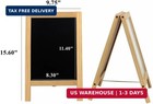 Wooden Freestanding A Frame Non Magnetic Chalkboard And Magnetic Dry Erase White