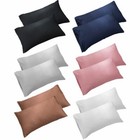 2pcs Modern   Bed Pillow Case Covers Soft Pillowcases Standard Queen King