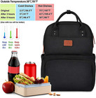 Matein Work Backpack Woman  Insulated Cooler Backpacks With Lunch Box  15 6 Inch