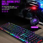 T-wolf Tf200 Gaming Office Rgb Usb Wired Keyboard Mouse Combo Set Black