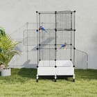 Large Parrot Cage black Standing Large Bird Cage  Spacious Birdcage For Parrots