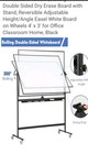 Double Sided rolling Magnetic 48   36   4   3   White Dry Erase Board