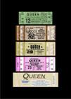 Five 1976-86 Queen Unused Paper Replica Concert Tickets Collect  Scrapbook Cool