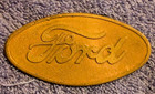 Vintage Ford Brass Raditator Emblem-circa 1930 s-oem original Part