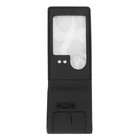 Led Lighted Magnifier 3x 10x 55x Portable Aspheric Magnifier High Bright Uv