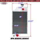 4 Row Aluminum Radiator For John Deere 2440   2640 Tractors - Ar90945 Ar90947