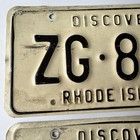 Vintage Rhode Island Discover License Plate  Zg 800 1971