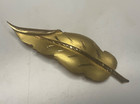 18k Yellow Gold Leaf Brooch -6 9 Grams