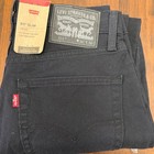 Levis 511 Slim Stretch Jeans Mens 30x30 Black Denim Pants 04511-2777 Nwt Defect