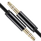 2x 3 5mm Braided Male To Male Stereo Audio Aux Cable Cord For Pc Ipod Car Iphone