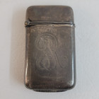 Antique Sterling Silver Match Holder Safe Vesta Box With Striker By Webster Co 