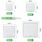 Led Ceiling Down Light 6500k Ultra Thin Flush Mount Kitchen Home Fixture Lamp