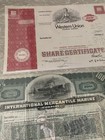 Lot  4 Of Franklin Mint Vintage Stock Certificates - 5 Different