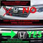For 2019-2025 Honda Passport Front Tint Vinyl On Emblem Precut Dark Smoke Decal