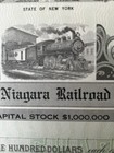 Antique The American Niagara Railroad Corporation Stock Certificate Unissued