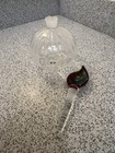 Murano Style Art Glass Perfume Bottle Teardrop Stopper Hand Blown