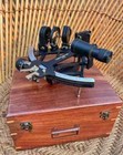 Nautical Style Tamaya Working Sextant I 9  Vintage Navigational Marine With Box