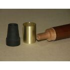 Brass Walking Cane Tip - Fits 1  Plus Cane Shaft Or Hiking Staff - Ferrule Qa16