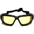 1- Padded Amber Yellow Anti Fog Safety Glasses Ansi Z87  Protective Work Eyewear