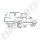 1992-1999 Chevrolet Tahoe Rear Liftgate Barn Door Seal Rubber Weatherstrip