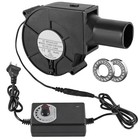 97mm Blower Fan 12v Bbq Blower Fan With Ac Plug 110v 240v Bbq Air Mover With