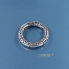 Sterling Silver Scroll Round Donut Ring Link Connector Clasp   Shortener  44052