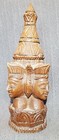 Antique Old Rare Hand Carved Wooden Tibetan Hindu Buddhist God Figure Sculpture