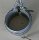 Fast Heat Band Heater 1 5  Dia  X 1  Wide 150 Watts 110-120 Volts 12  Ss Braided