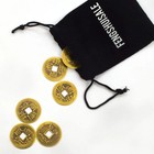 6pcs set Brass Chinese Feng Shui I Ching Divination Coins For Success Dia 1 1    W