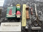 Lot Of Vintage Sewing Notions -needle Threader  Thimble  Needle Case   