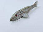 Vintage Old Hand Carved Painted Wood Fish Spearing Decoy