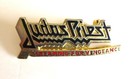 1980 s Metal Judas Priest Logo Brooch Goldtone Screaming For Vengence