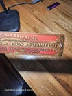 Antique Kingsford s Silver Gloss Starch Sign Paper On Tin Crate Stored Display
