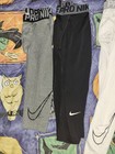 Nike Pro Leggings Boys Youth Large Black Sports Athletic Football Lot Of 3