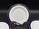 Lenox  federal Cobalt   Gold Trim   Usa   Set Of 4   Bread Plates   6 3 8 