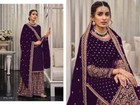 Designer Anarkali Salwar Kameez Bollywood Indian Ethnic Plazzo Party Wear Suit