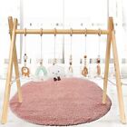 Golener Baby Play Gym Wooden Baby Gym With 6 Infant Activity Toys Foldable New